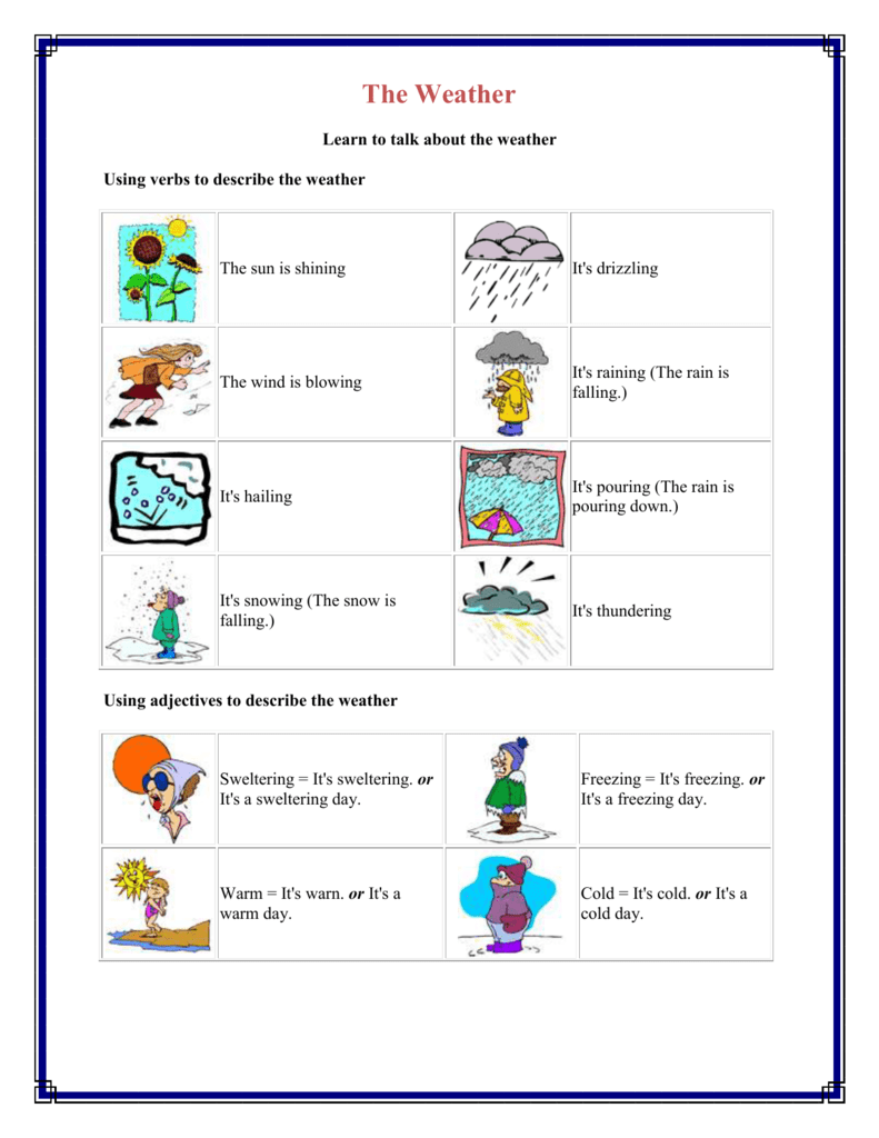 using-verbs-to-describe-the-weather