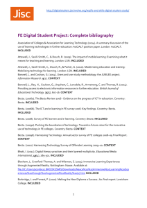 Complete bibliography - Jisc Digital Student