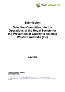 Review of RSPCA operations submission