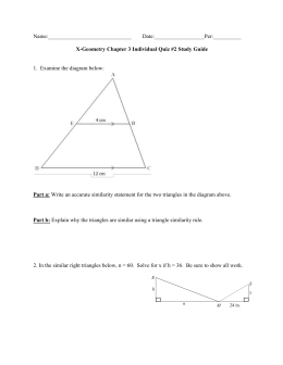 Geometry Worksheet