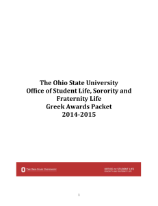 Outstanding Member Development Program - Ohio Union