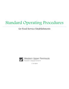 WUPHD Standard Operating Procedures