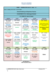 Respiratory Block Male A final 20 january 2013