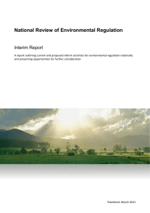 National Review of Environmental Regulation Interim Report (DOCX