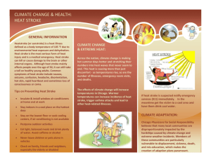 Climate Change and Heat Stroke