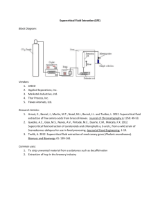 Supercritical Fluid Extraction (SFE)/Chromatography (SFC)