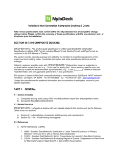 NyloDeck Next Generation Composite Decking & Docks Note