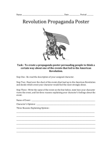 Propaganda Poster Checklist