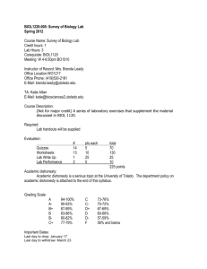 BIOL1220 - University of Toledo