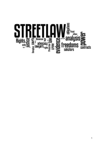 Street Law Curriculum and the Curriculum For Excellence
