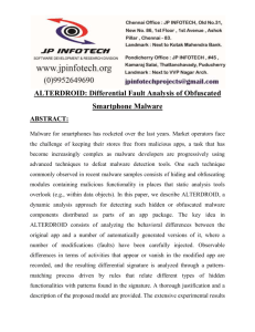 ALTERDROID Differential Fault Analysis of Obfuscated Smartphone