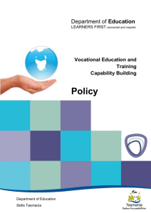 Vocational Education and Training Capability