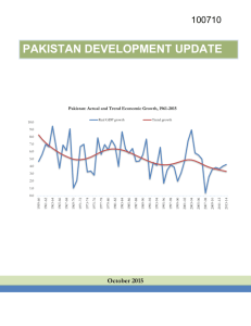 PAKISTAN DEVELOPMENT UPDATE