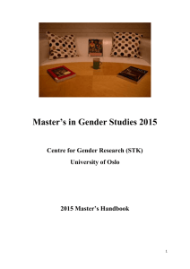 Masters handbook