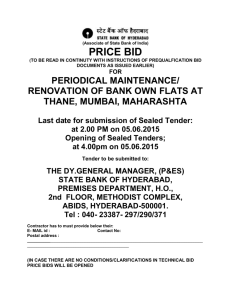 price-bid-20 - State Bank of Hyderabad