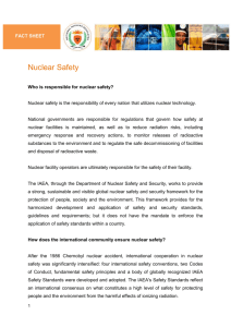 Nuclear Safety - National Nuclear Regulator
