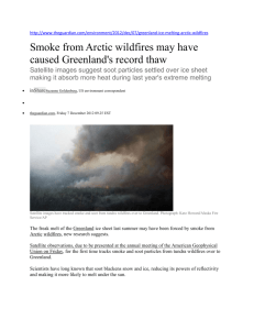 Smoke from Wildfire