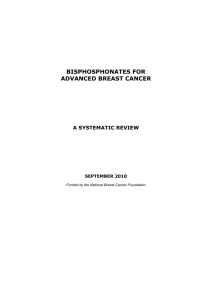 1.3 Bisphosphonates for advanced breast cancer