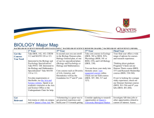 Biology Major Map - Career Services