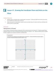 Lesson 17: Drawing the Coordinate Plane and Points