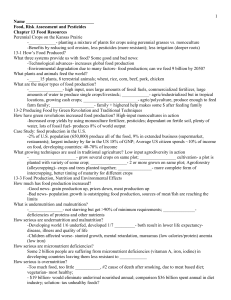 Food Pesticides and Risk Assessment