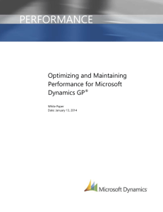 Optimizing and Maintaining Microsoft SQL Server Performance