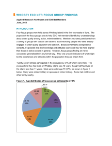 WI ECO Net Focus Group findings