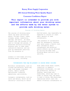 Ramey Water Supply Corporation 2013 Annual Drinking Water