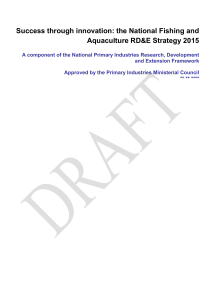 DRAFT National Fishing and Aquaculture RDE Strategy 2015-20