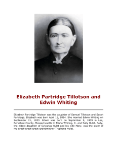 Elizabeth Partridge Tillotson and Edwin Whiting