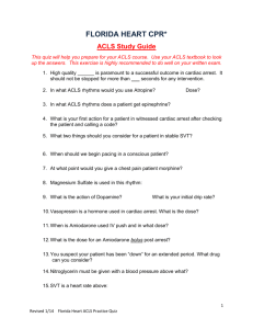 ACLS Study Guide - Florida Heart CPR