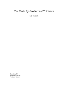 The Toxic By-Products of Triclosan