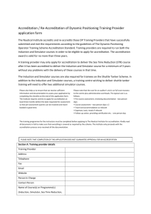 Accreditation Application Form