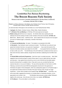 Cymdeithas Parc Bannau Brycheiniog The Brecon Beacons Park
