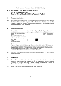 5.12 influenza vaccine