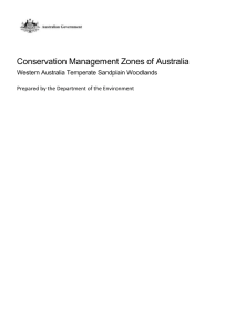 Conservation Management Zones of Australia Western Australia