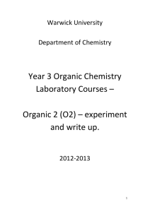 Year 3 Organic Chemistry