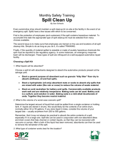 Spill Clean Up Training