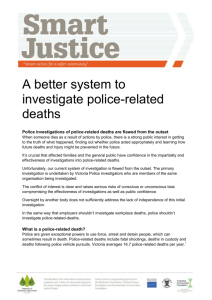 A better system to investigate police-related deaths