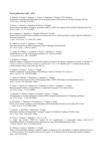 Recent publications (2007 – 2013) G. Ruberto, A. Renda, C