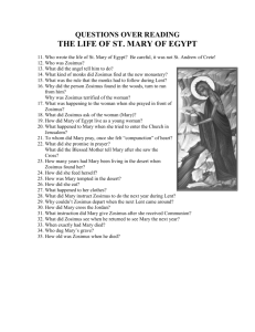 Mary of Egypt Questions