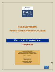 Faculty Handbook - Pace University