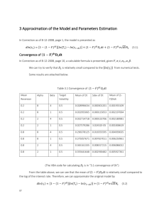 3 Approximation of the Model and Parameters Estimation
