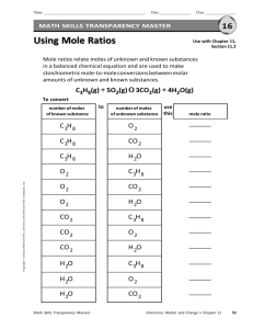1 mol O - UHS chemistry