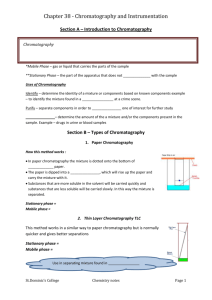 Chapter 38 - Chromatography and Instrumentation