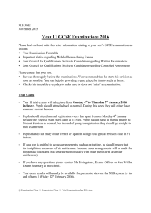 Year 11 Trial Examinations Jan 2016