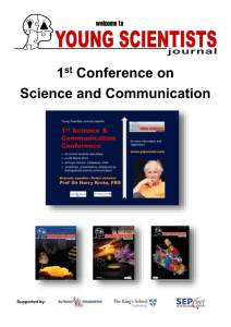 Professor Sir Harry Kroto - Young Scientists Journal
