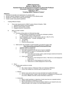 Creating Effective Posters handout 2011