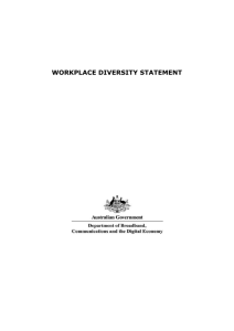 Workplace Diversity Statement - Department of Communications