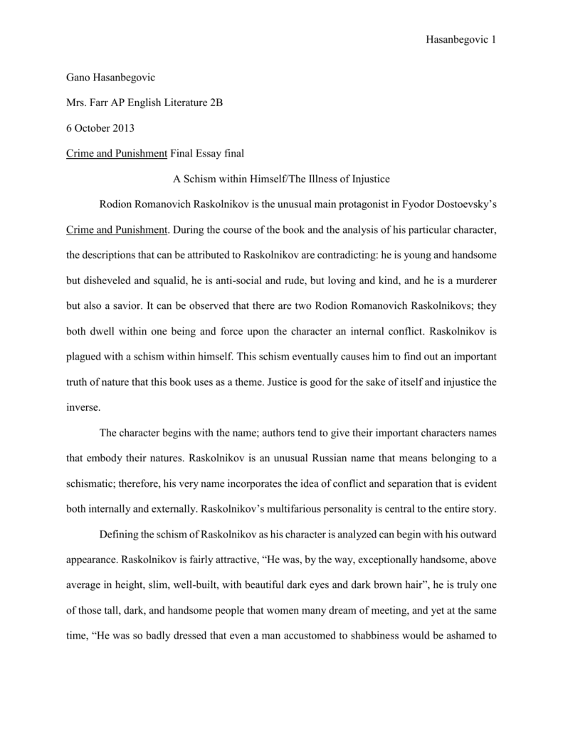 Реферат: Suffering Crime And Punishment Essay Research Paper